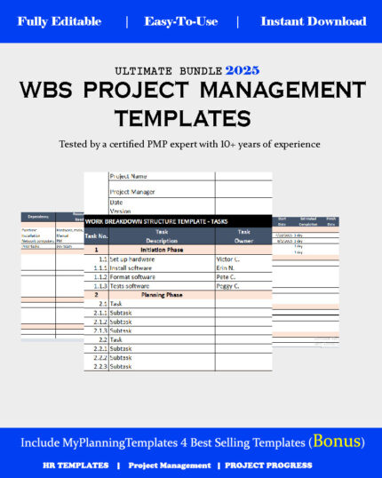 WBS PROJECT MANAGEMENT TEMPLATE