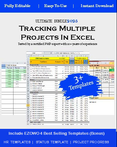 Multiple Project Tracking Template Excel